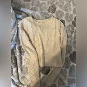 Pacsun Waffle Knit Long Sleeve (XS) Oatmeal Color Thermal